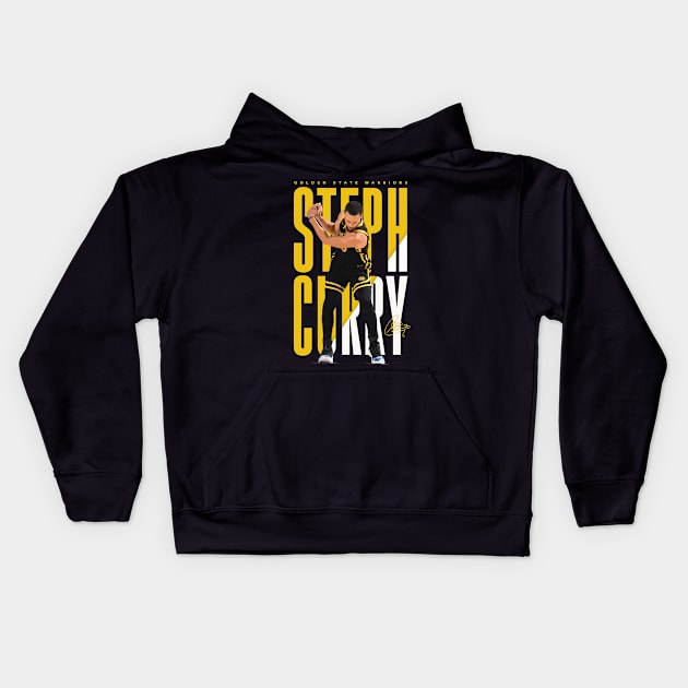 Steph Curry Golf Celebration Kids Hoodie by Juantamad